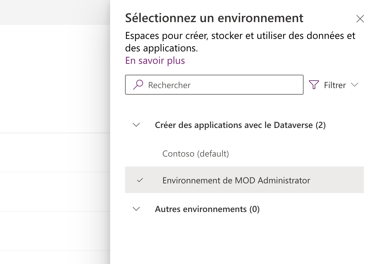 Environnement de développement