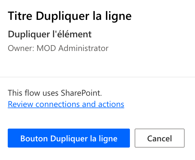 Surcharge des libellés
